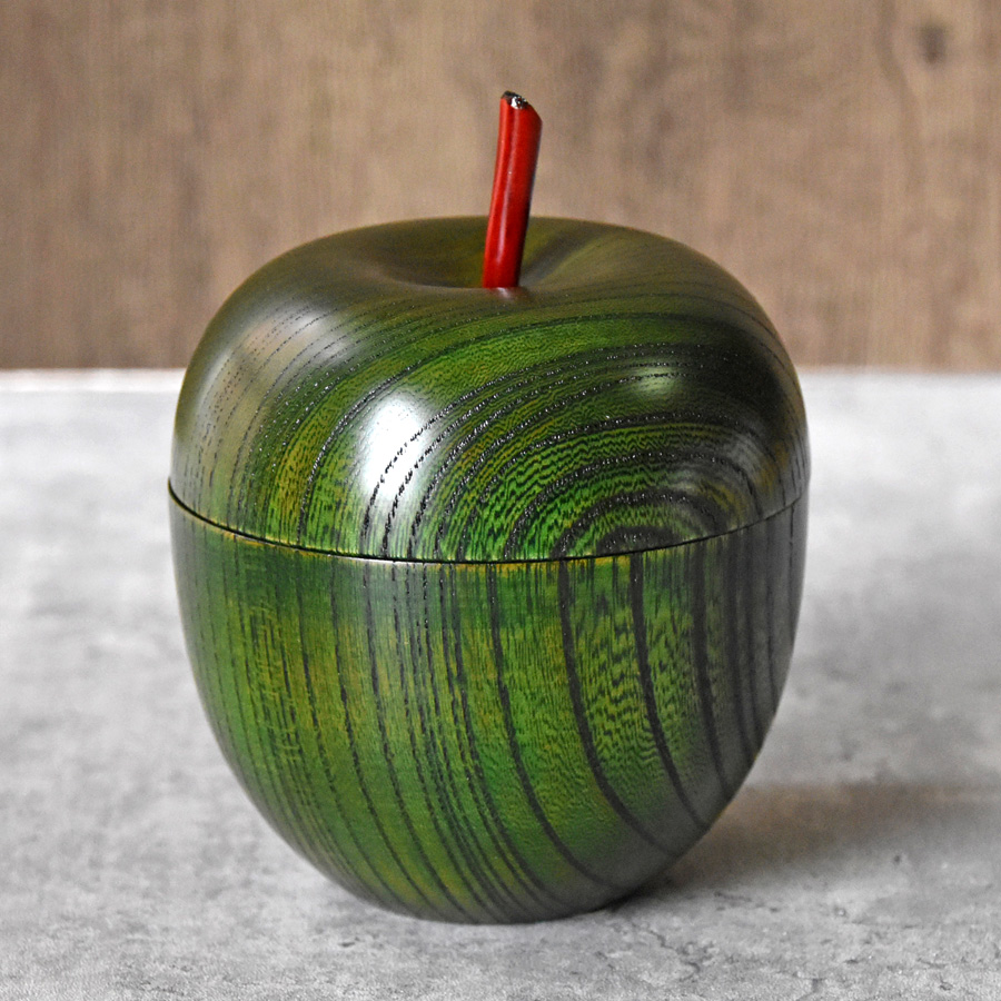 りんごっこカップ 欅 木製 漆塗り シュガーポット