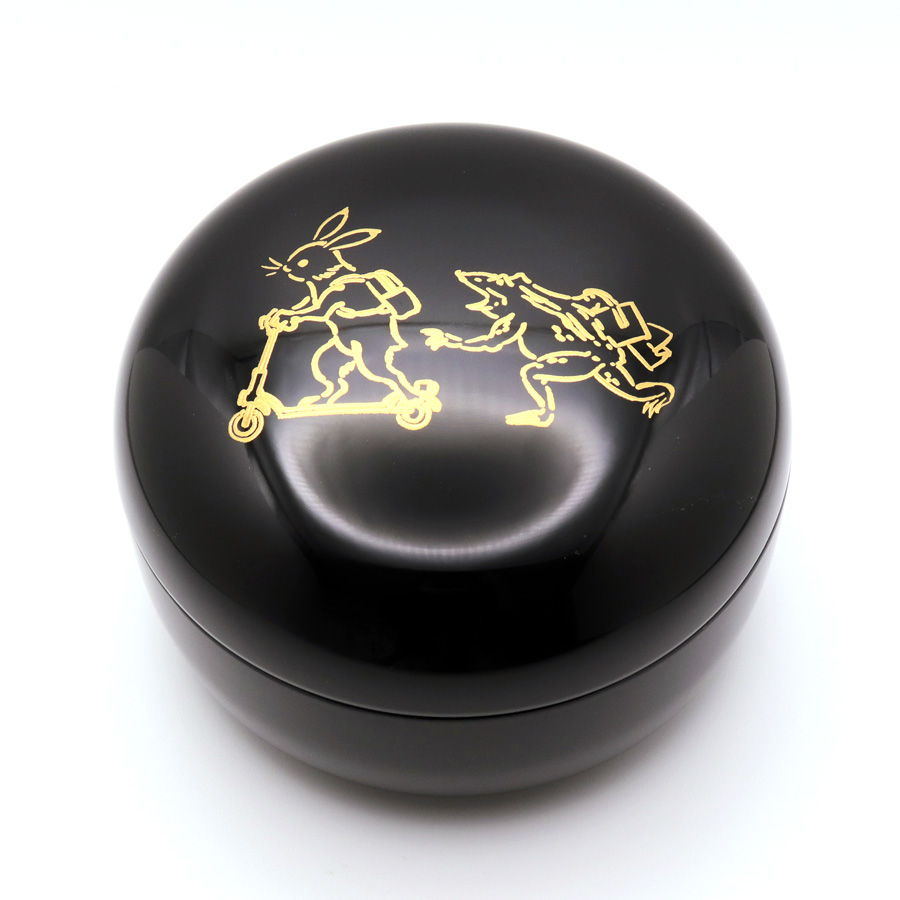 ボンボニエールモダン鳥獣戯画 | ボンボン入れ お菓子入れ 漆器