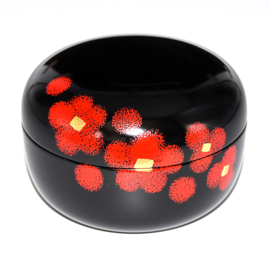 ボンボニエール 紅白華 漆塗りキャンディーボックス