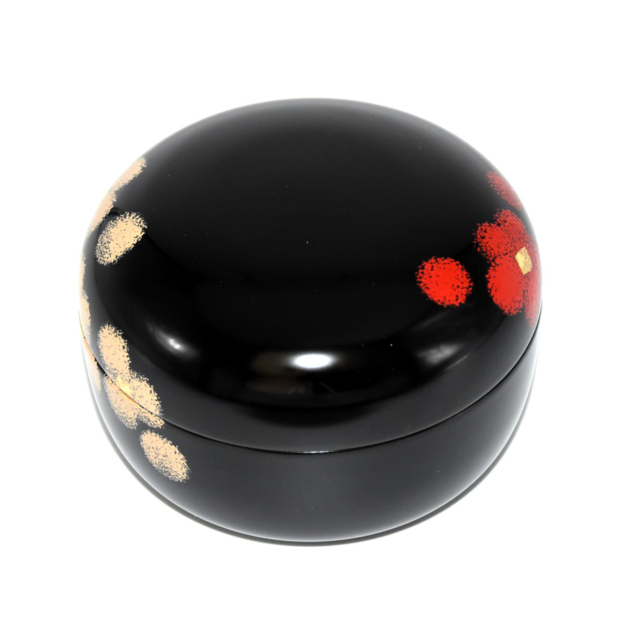 ボンボニエール 紅白華 漆塗りキャンディーボックス