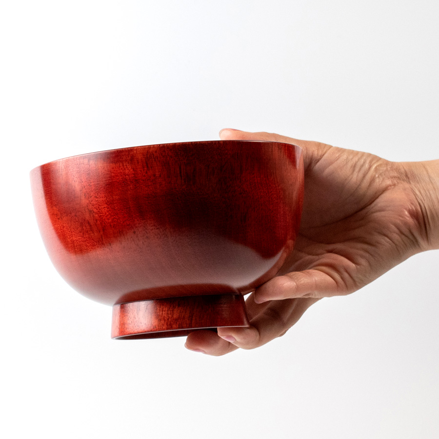 京椀 桜 5.0 特大 木製 漆塗り 大椀・麺鉢・丼鉢
