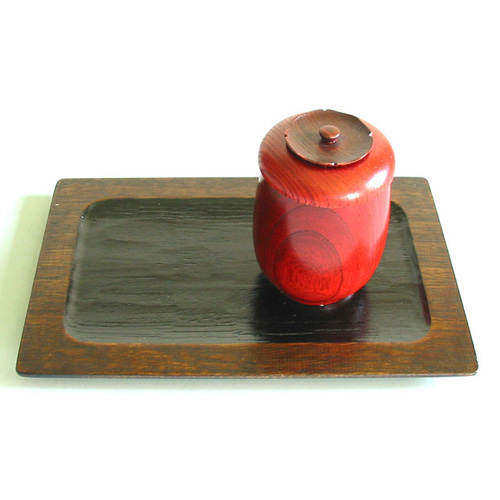 いっぷく茶菓盆 木製 漆塗り ランチョンマット